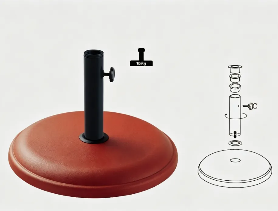 16KG concrete umbrella base umbrella base