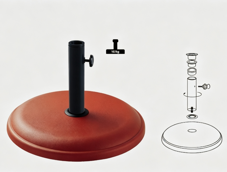 16KG concrete umbrella base