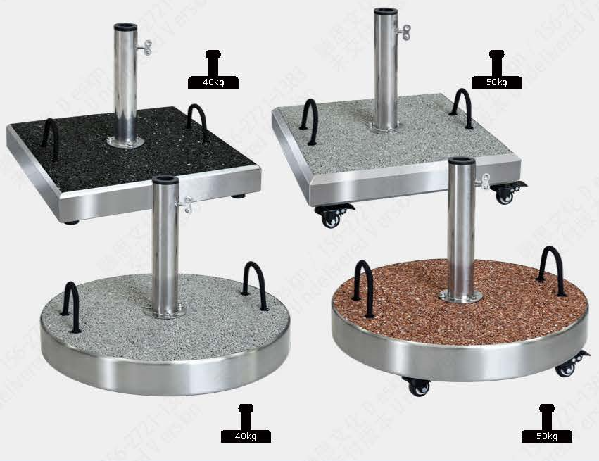 40KG, 50KG stainless steel concrete umbrella base