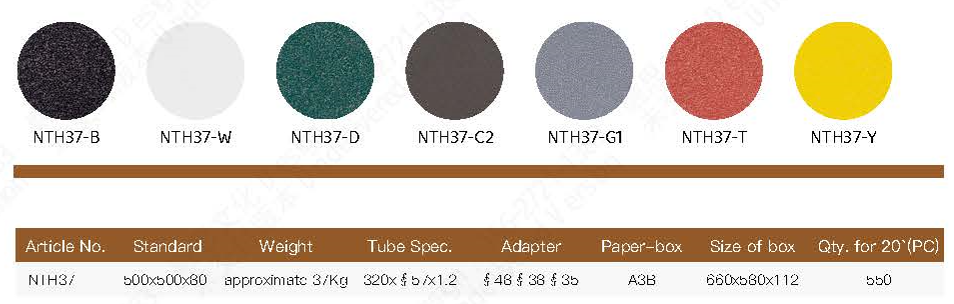 Size and Color Chart