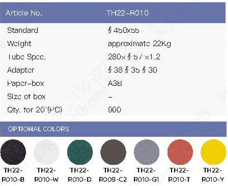 Size and Color Chart