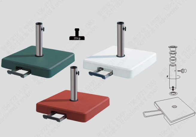 35KG Concrete Umbrella Base with Tie Rods