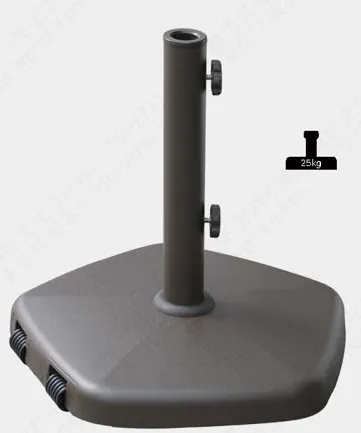 25 kg concrete umbrella base, pentagonal umbrella base