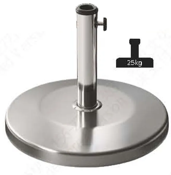 25KG Stainless Steel Round Umbrella Base umbrella base